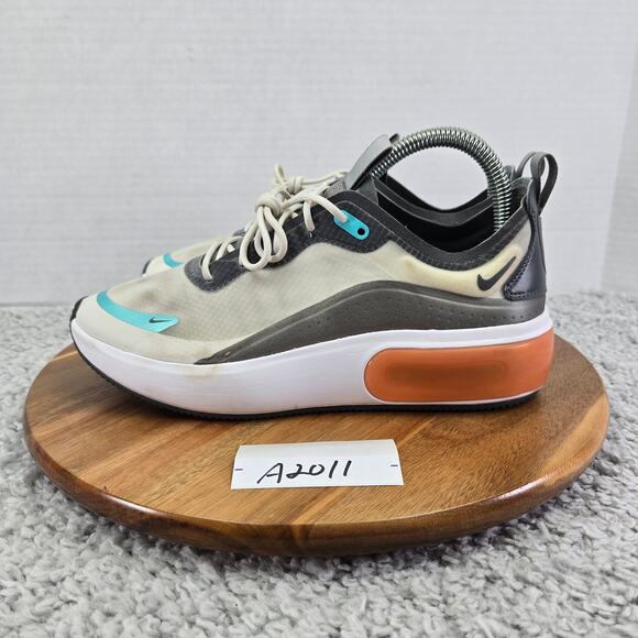 Nike Air Max Dia SE Phantom Grey Orange Athletic Sneakers Womens 8.5 BV6479-002 - Picture 1 of 12
